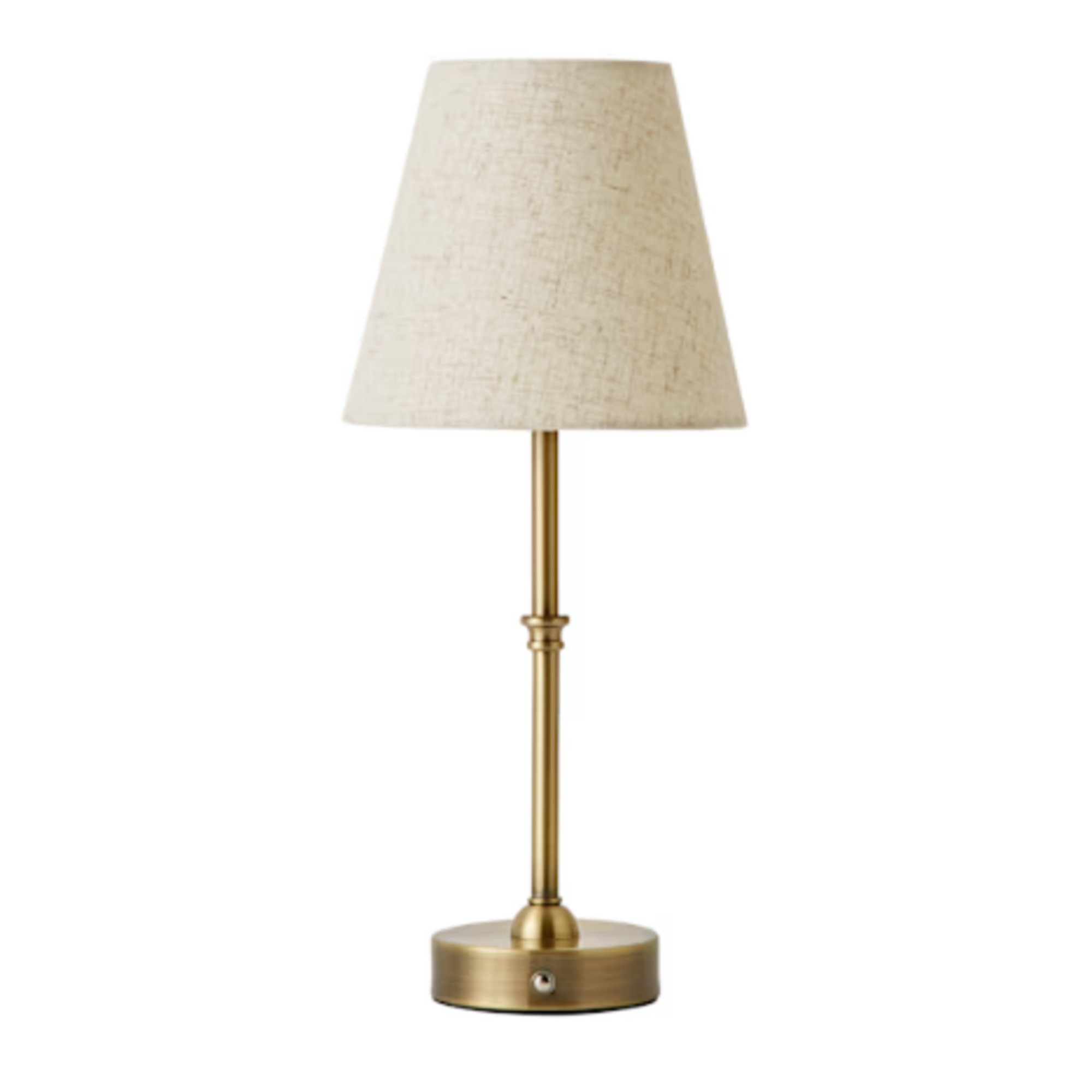 ValueLights Lowe Antique Brass Rechargeable LED Table Lamp