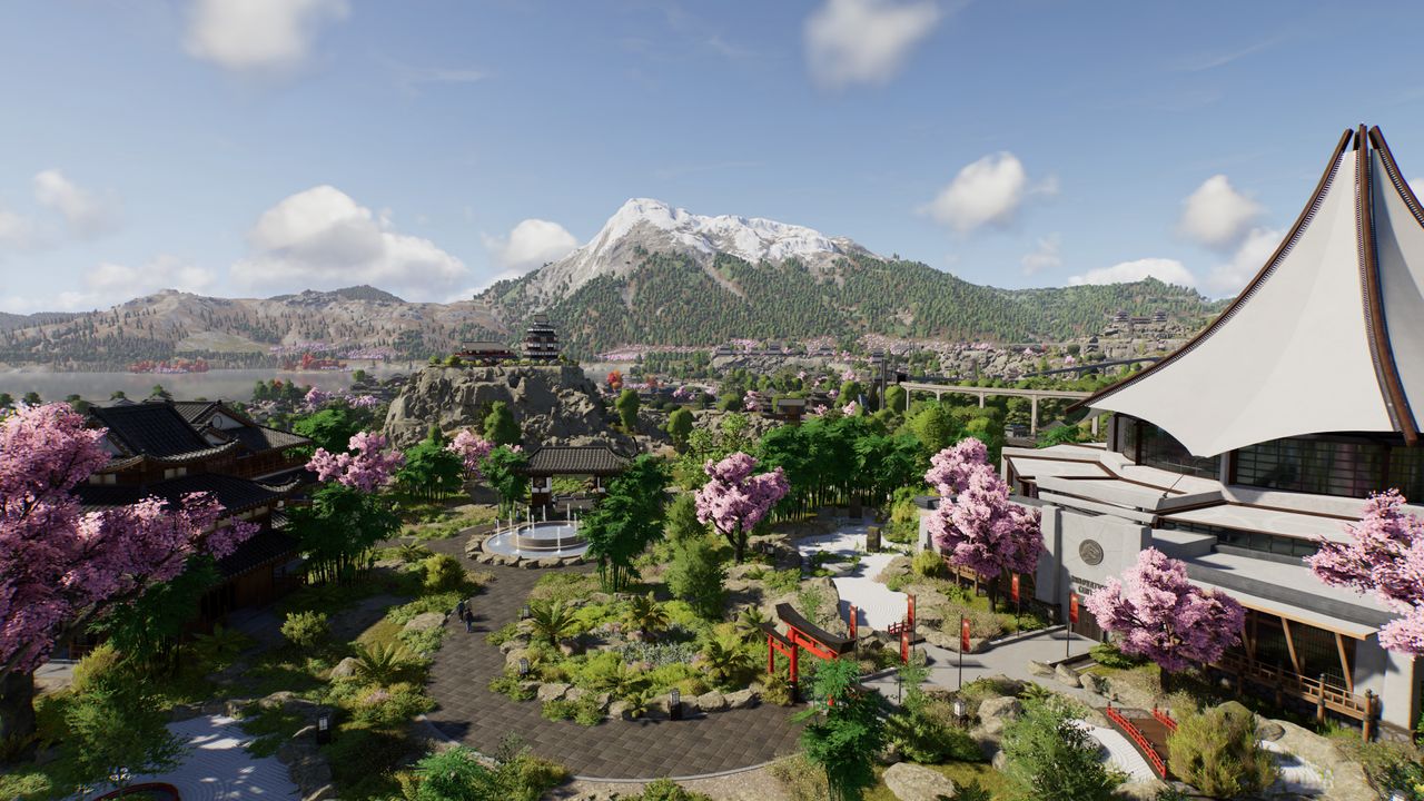 A park in Japan in Jurassic World Evolution 3.
