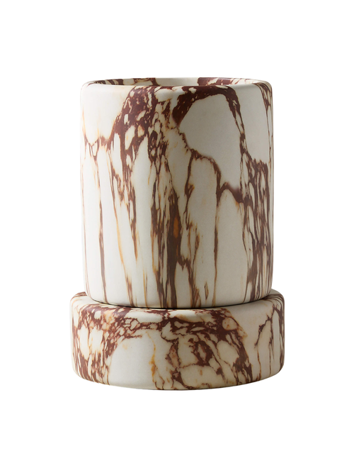 Situ Faux Red Calacatta Marble Planter Tall