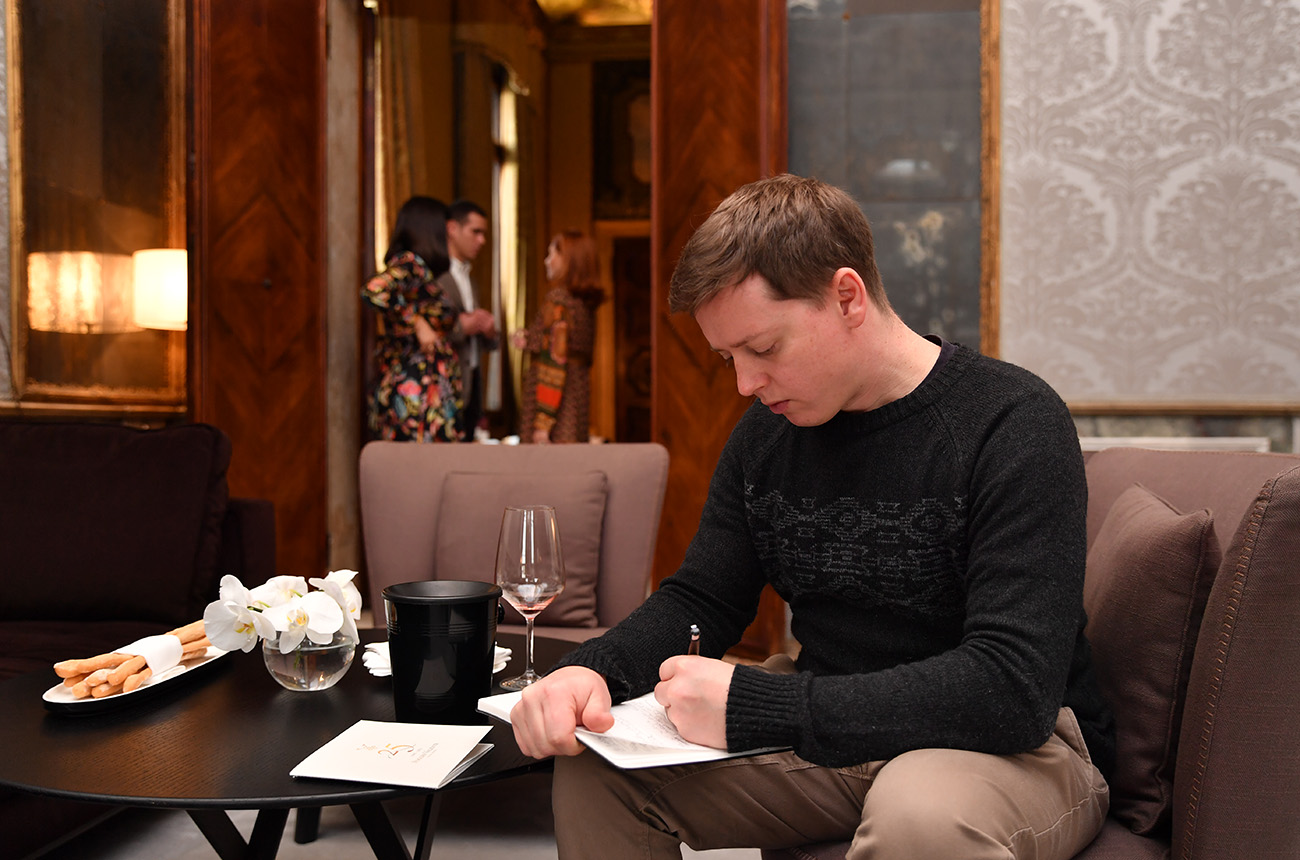 Le Pupille Poggio Valente Tasting Venice 2023 James Button