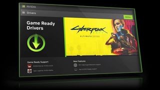 The new Nvidia app interface, showing the Game Ready Drivers download page.