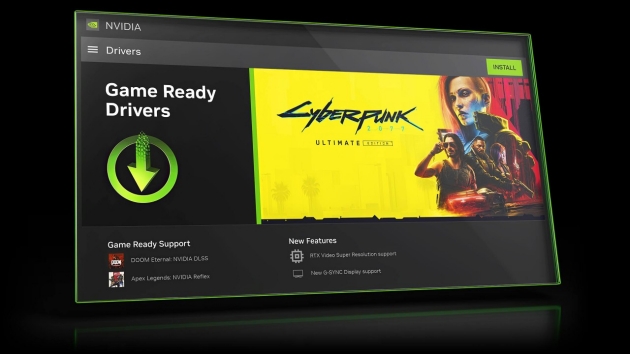 The new Nvidia app interface.