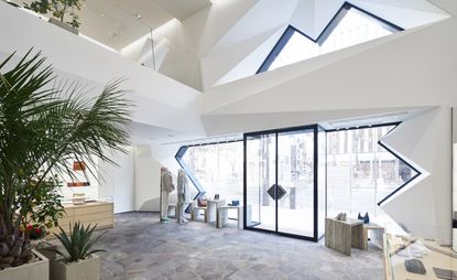 Bottega Veneta's six-storey boutique in Tokyo, blends Italian and Japanese heritage