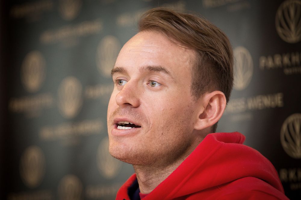 Alexander Kristoff (Team Katusha) at Friday's press conference.