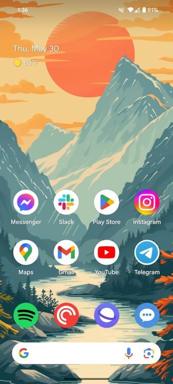 Updated Spotify icon on Android