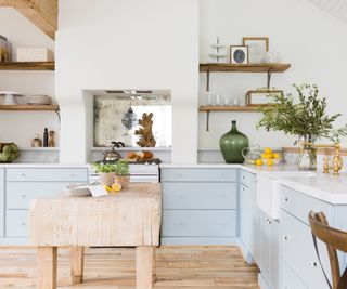 Small kitchen with the kitchen triangle layout