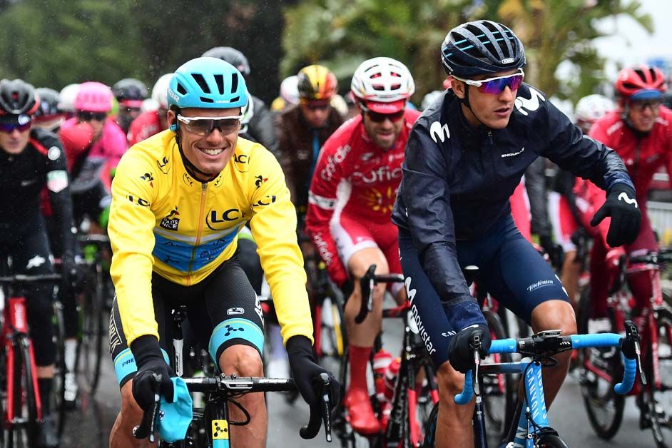 A smile from race leader Luis Leon Sanchez