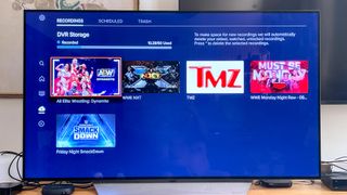 testing Sling TV to cut the cord: the new DVR section