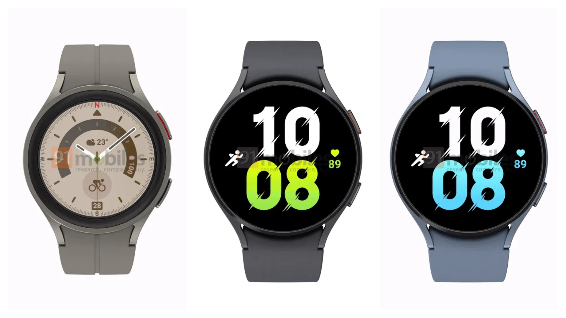 Samsung Galaxy Watch 5 leak reveals the smartwatches in all