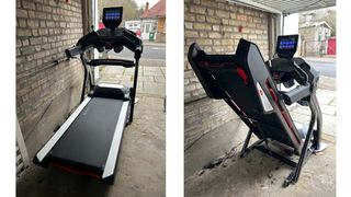 Bowflex 10 pictured in tester Nick Harris-Fry's garage