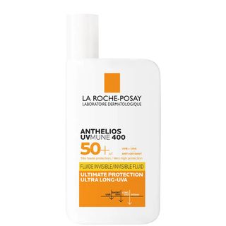 Dermatologist Skincare Products La Roche-Posay Anthelios UVMune 400 Invisible Fluid SPF50+