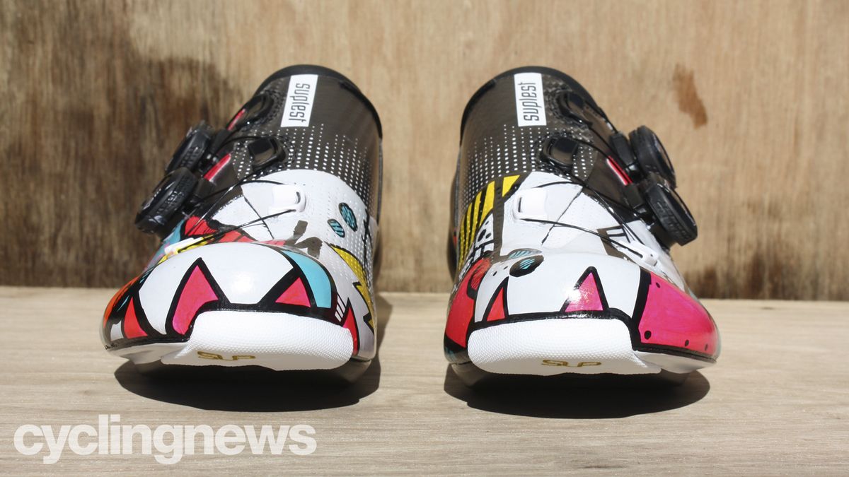 Custom Suplest Edge+ Pro cycling shoes by Hasie and the Robots