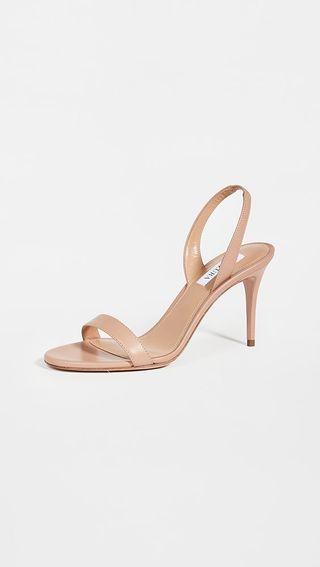 Aquazzura 85mm Nude Sandals