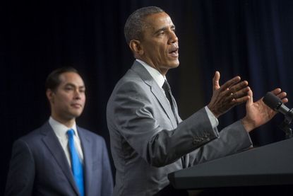 President Barack Obama and Secretary of U.S. Housing and Urban Development Julian Castro