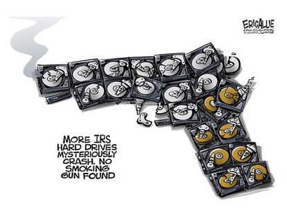 Editorial cartoon IRS scandal