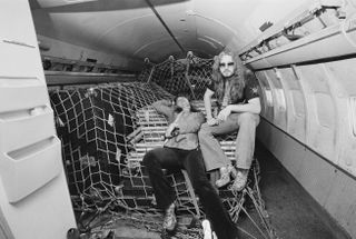 As the new boys in the band, Bolin and Coverdale got to sit at the back of the plane