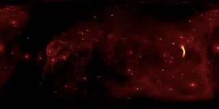 360-degree Milky Way visualization scene