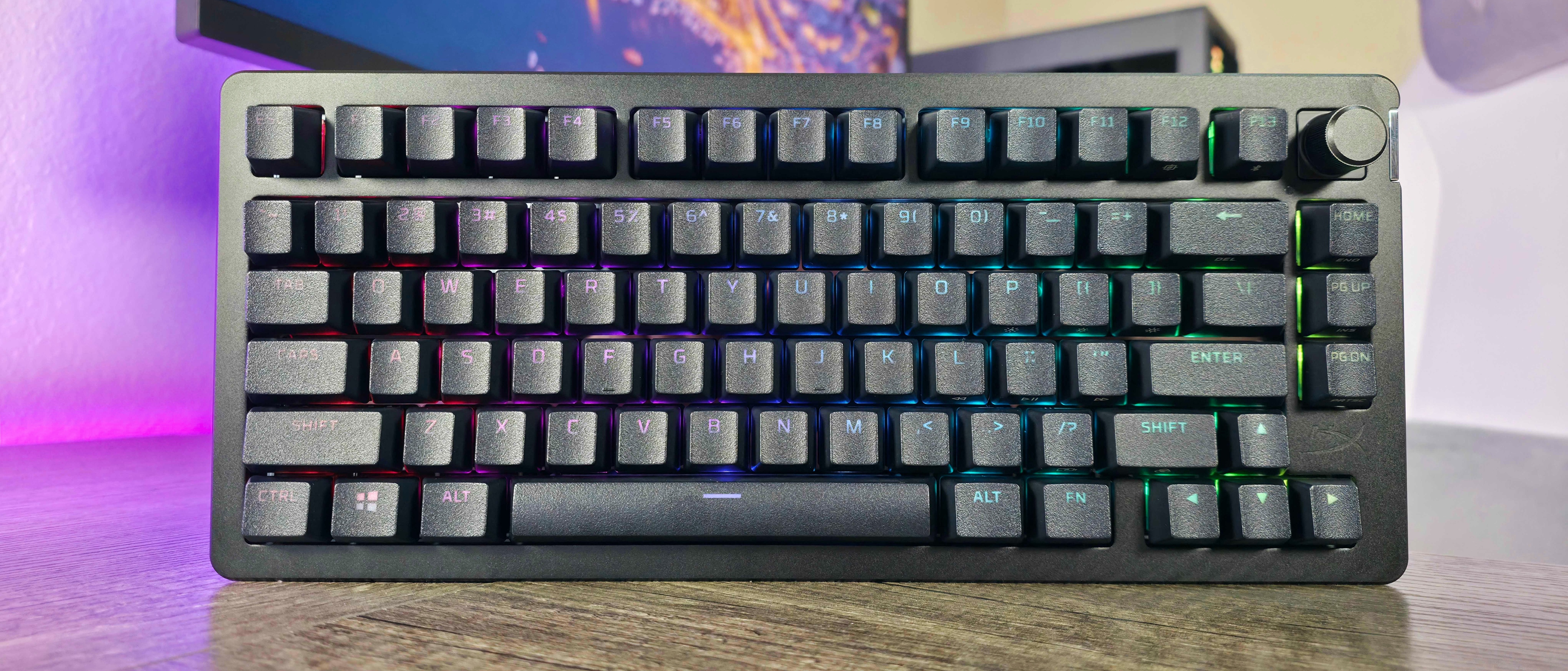 Image of the HyperX Alloy Rise 75 Wireless gaming keyboard.