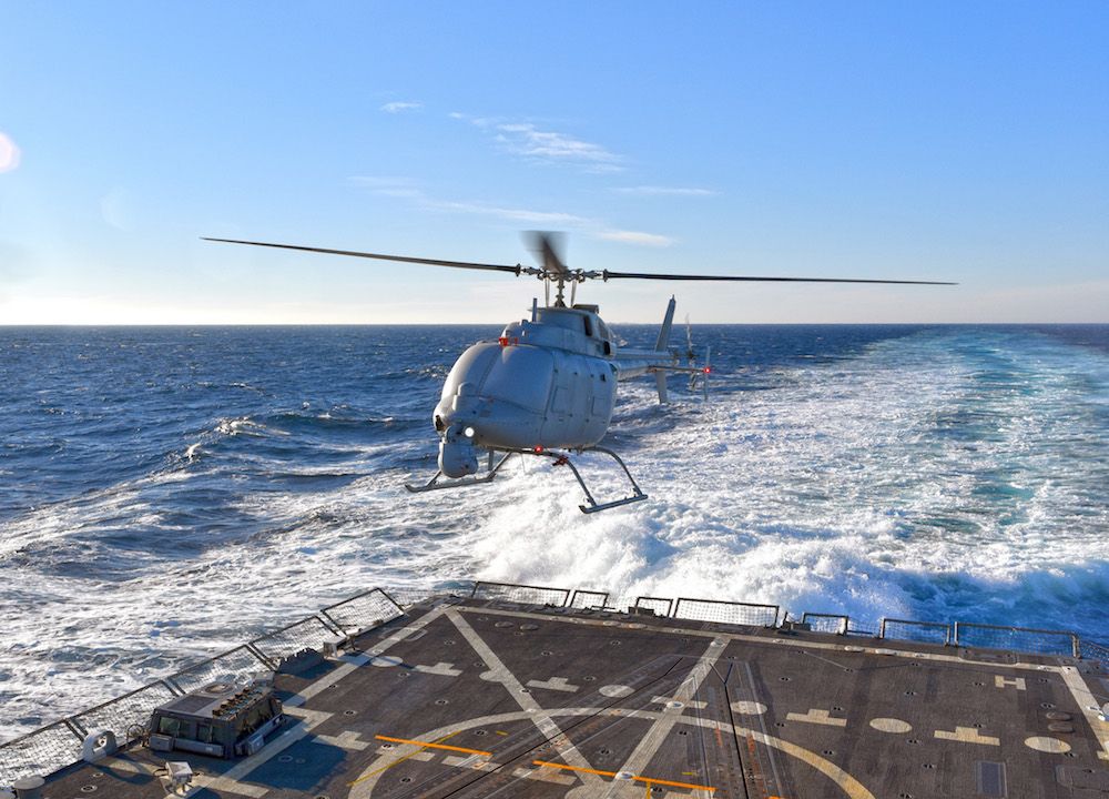 The new Navy helicopter drone — the MQ-8C.