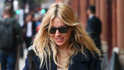 Sienna Miller wearing an Aligne coat
