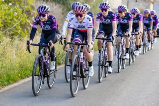 Image shows Liv racing team during a training ride