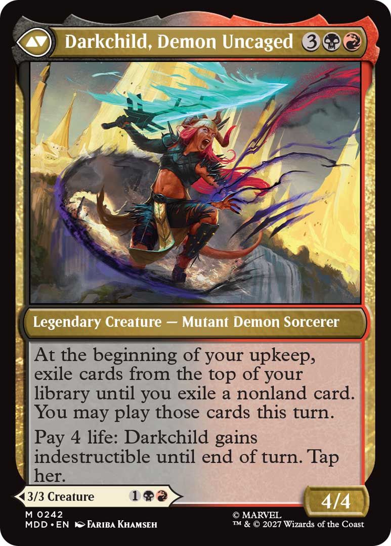 MTG Darkhold Destiny cards on a plain background
