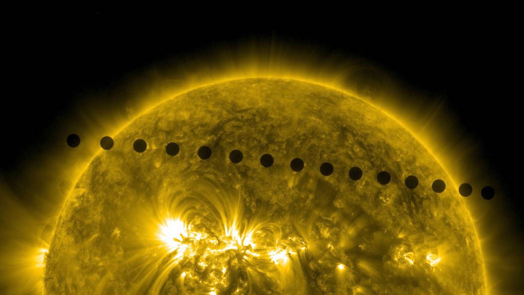 On June 5-6, 2012, NASA&#039;s Solar Dynamics Observatory collected images of one of the rarest predictable solar events: the transit of Venus across the face of the Sun.