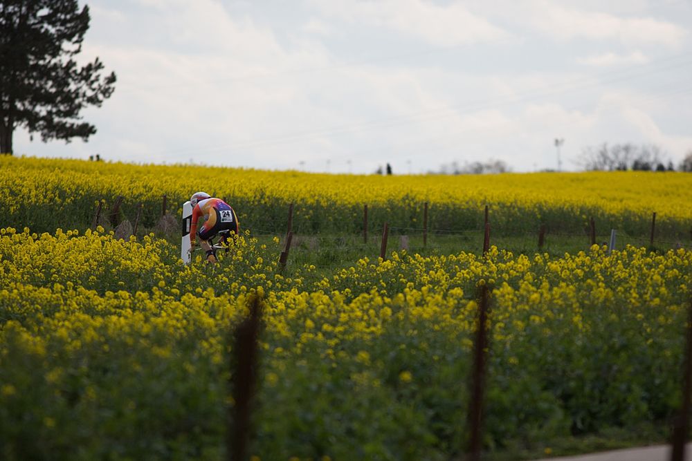 Ellen van Dijk (NED) of Boels-Dolmans Cycling Team rode the third fastest time of the 2.8km time trial prologue of Elsy Jacobs