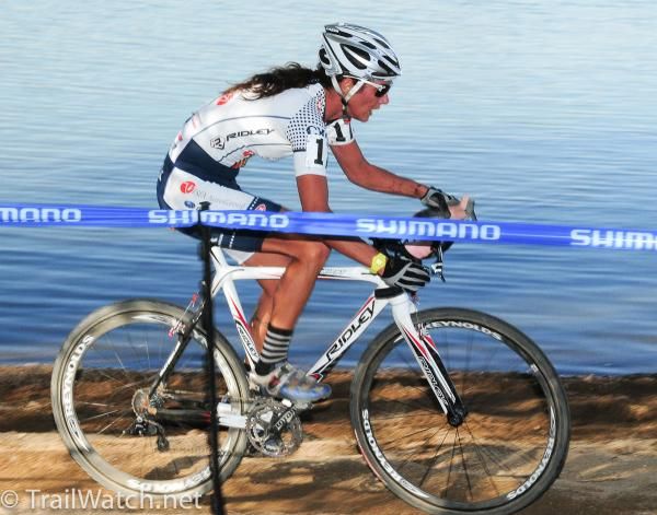 Nicole Duke (Hudz-Subaru) rode a very impressive race today