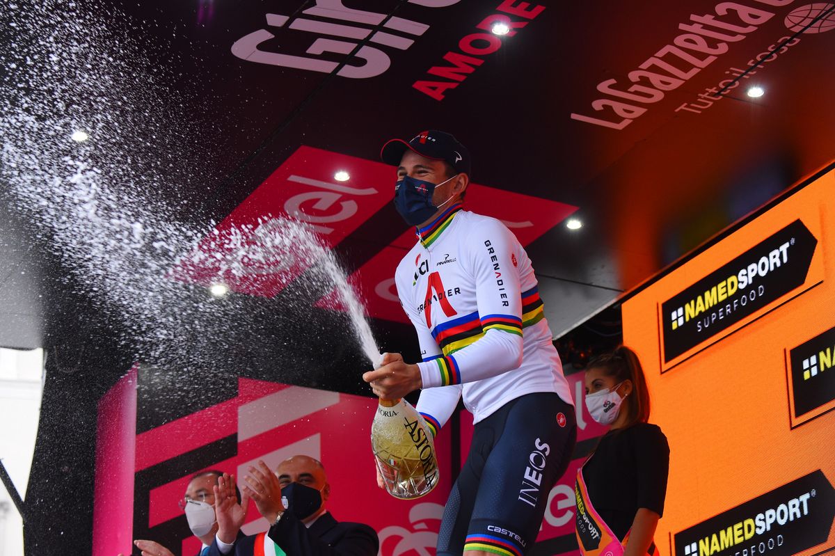 Giro dItalia 2020 103th Edition 14th stage Conegliano Valdobbiadene 341kmm 17102020 Filippo Ganna ITA Team Ineos photo Dario BelingheriBettiniPhoto2020