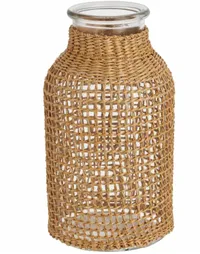 Wilko Seagrass Covered Vase | £8 at Wilko