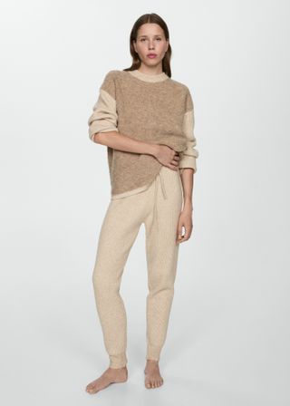 Knit Jogger-Style Trousers