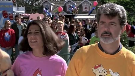 George Lucas looking annoyed in Beverly Hills Cop III