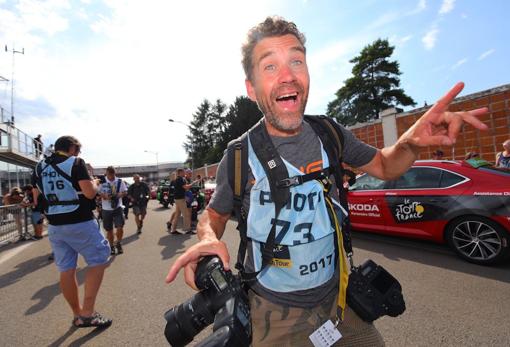 Two-time Tour de France stage winner Leon Van Bon is now a photographer at the Tour de France