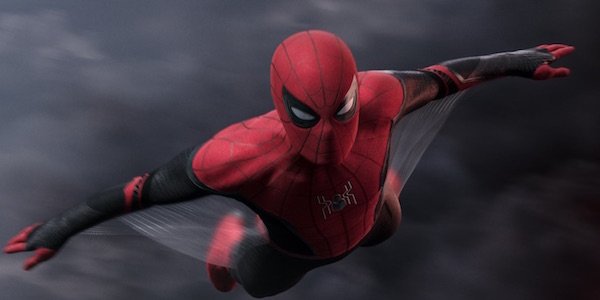 Spider-Man gliding in Far From Home