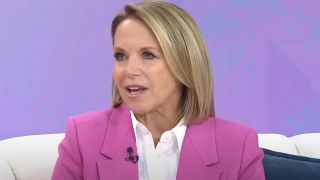 Katie Couric wearing all pink on the Today show.