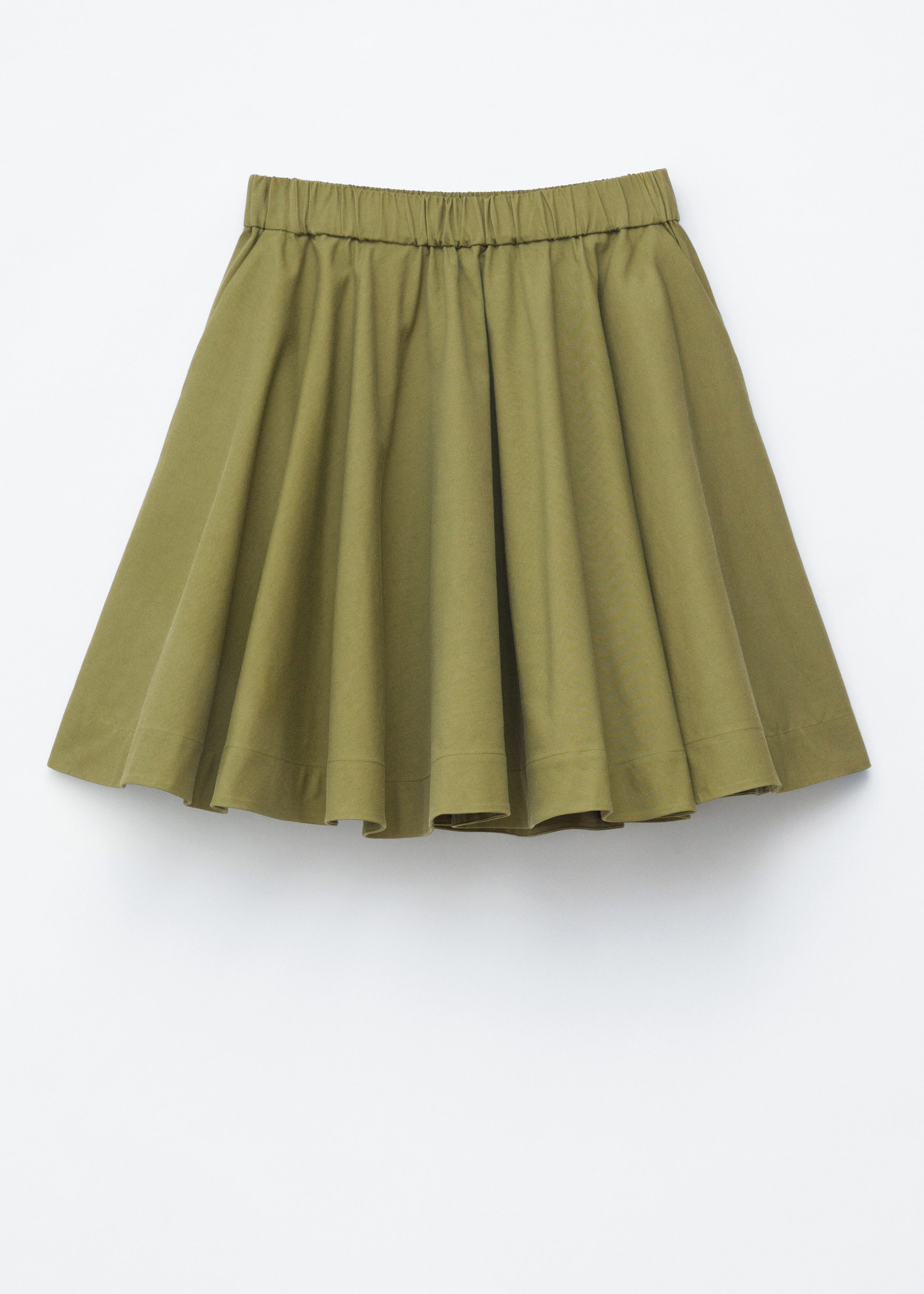 Flared Knee-Length Skirt