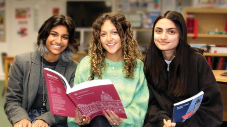 Students making university choices at Lady Eleanor Holles School