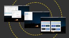 The Qubes OS interface on the ITPro background