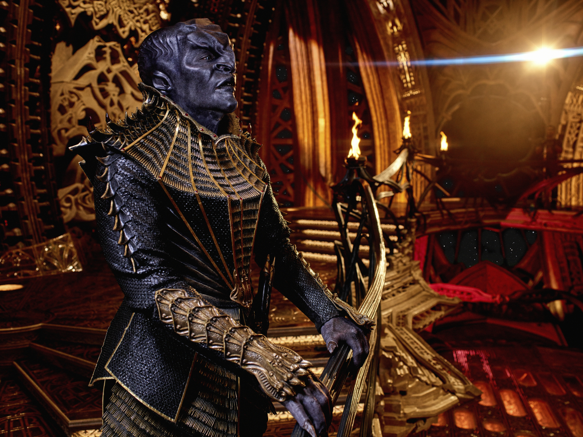 Chris Obi as the Klingon T'Kuvma in Star Trek: Discovery.