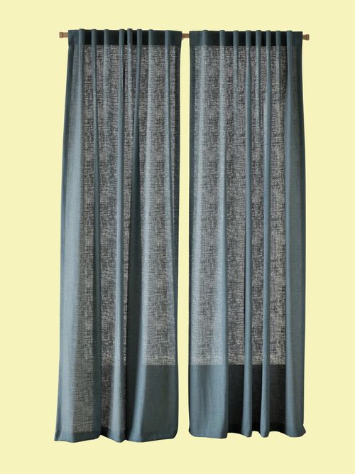 Cotton Linen Blend Sheer Multiway Curtains