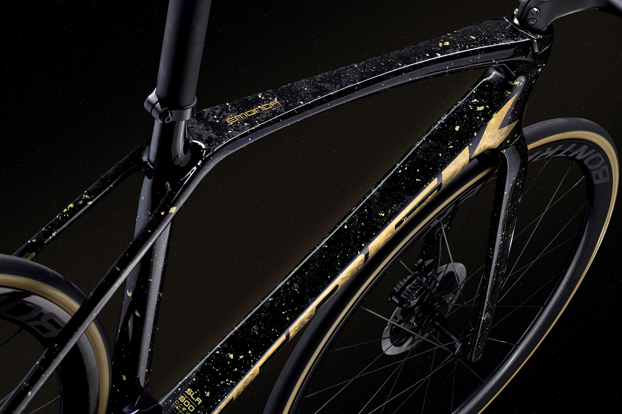 Trek Project One turns the bling up to 11 with gold flake and diamonds