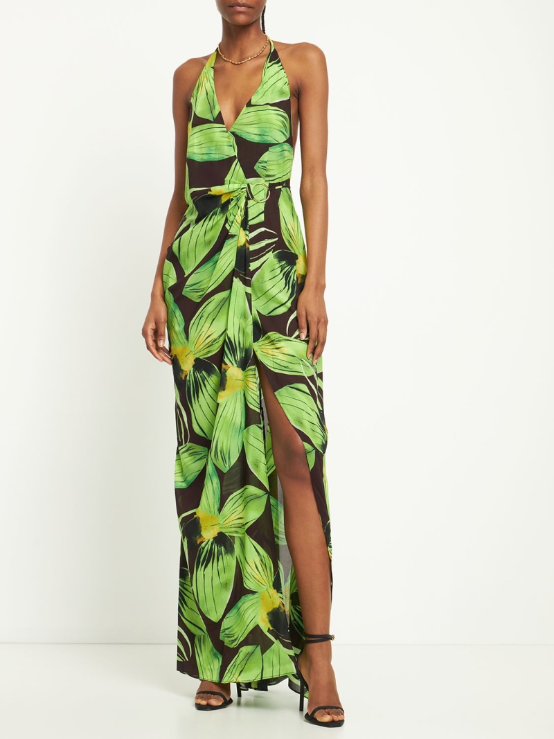 Louisa Ballou, King Tide Stretch Chiffon Long Dress
