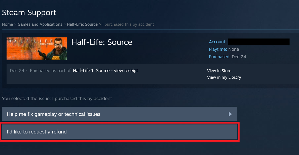 How to get a refund on Steam | Tom's Guide