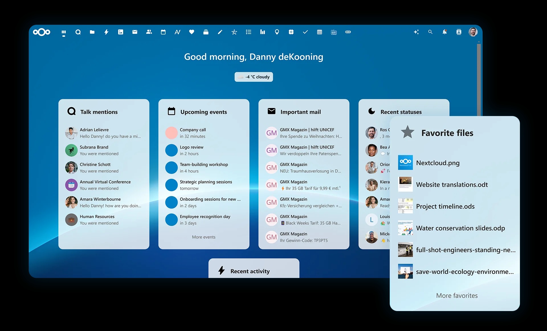 Nextcloud Hub example