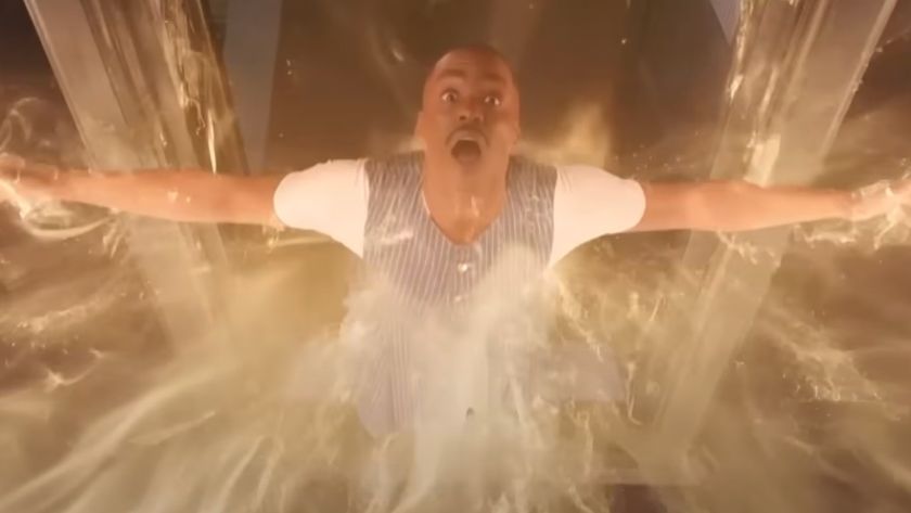 The Doctor about to regenerate