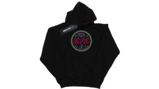 Best AC/DC t-shirts: AC/DC Powerage Pullover Hoody in black with neon circle