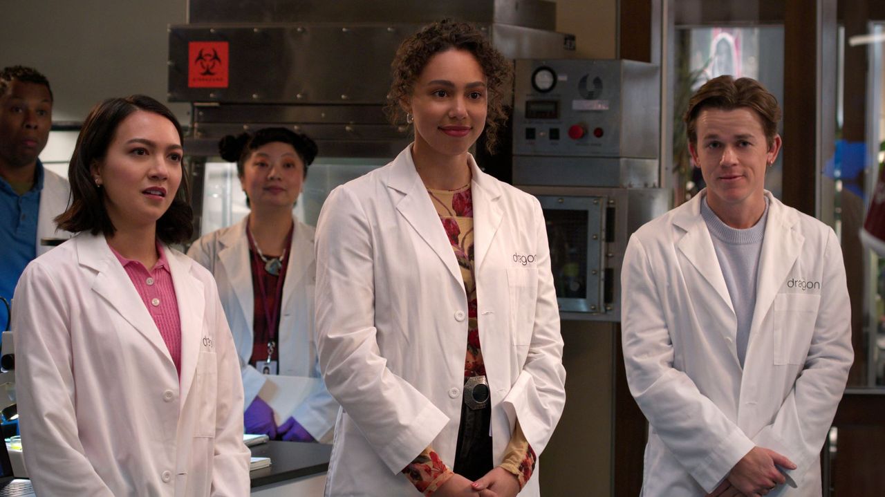 Rachel Marsh, Emma Ferriera and John Owen Lowe in Unstable