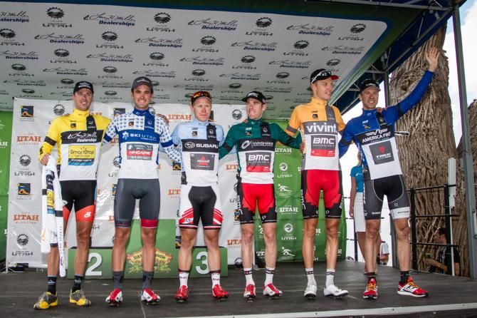 The jersey winners after stage 2