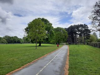 A nice even exposure, plenty of cloud detail. The best would pick out higher fidelity detail in the path and grass, but this isn’t too bad at all.